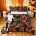 thumbnail image 1 of Manfei Farmhouse Camouflage King Size Comforter Sets, Countryside Camo Comforters King Size, Gray Orange, Black Reversible, 3-Piece, 1 Comforter and 2 Pillowcases, 1 of 7