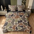 thumbnail image 1 of Manfei Farmhouse Camouflage Twin Bedding, Basketball Camo Bedding Comforter Set, Desert Tan, Black Reversible, 7-Piece, 1 of 6