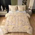 thumbnail image 1 of Manfei Farmhouse Camouflage Twin Bedding, Mid Century Camo Bedding Comforter Set, Khaki, Gray Reversible, 7-Piece, 1 of 6