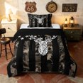 thumbnail image 1 of Manfei Farmhouse Camouflage Twin Comforter Sets, Vintage Camo Bedding Set, Urban Gray, Black Reversible, 2-Piece, 1 Comforter and 1 Pillowcase, 1 of 7