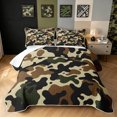 thumbnail image 1 of Manfei Farmhouse Camouflage Twin Quilt Set, Mid Century Camo Twin Coverlet Set, Desert Tan, 2-Piece, 1 Bedspread and 1 Pillowcase, 1 of 7