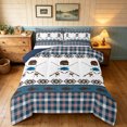 thumbnail image 1 of Manfei Farmhouse Fishing Full Size Comforter Sets, Rustic Tribal Aztec Bedding Comforter Set, Blue Brown, Blue Reversible, 3-Piece, 1 Comforter and 2 Pillowcases, 1 of 7