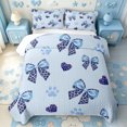 thumbnail image 1 of Manfei Fashion Bowknot Quilt King,Retro Cheetah Print King Coverlet Set,3 Pieces,1 Bedspread and 2 Pillowcases, 1 of 7