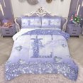 thumbnail image 1 of Homewish Fashion Initial L Letter Bedding Comforter Set, Glitter Diamond Love Heart Twin Comforter Sets, Princess Purple Bowknot Reversible Bedding Set, Microfiber Bedroom Decor, 2 Pieces, 1 of 8