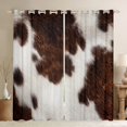 thumbnail image 1 of Manfei Fashion Rustic Print Black Out Curtains, Vintage Cow Print Curtains Pack of 2 (42x63 Each), Teen Female Men Adult Bedroom Curtains, Curtains and Drapes Decor, 1 of 6