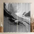 thumbnail image 1 of Manfei Female Men Abstract Gradient Oil Painting Curtains Pack of 2 (42x84 Each),Grey Black Curtains Blackout,Vintage Aesthetic Bedroom Curtains,Lightweight Room Decor, 1 of 6