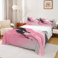thumbnail image 1 of Manfei Female Men Abstract Gradient Oil Painting Twin Sheet Sets 3pcs,Grey Pink Twin Fitted Sheet Microfiber,Vintage Aesthetic Breathable Flat Sheet,Lightweight Room Decor, 1 of 7