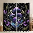 thumbnail image 1 of Manfei Female Men Purple Mushroom Black Out Curtains,Starry Sky Curtains Pack of 2 (42x63 Each),Botanical Plants Bedroom Curtains,Microfiber Bedroom Decor, 1 of 6