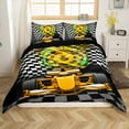 thumbnail image 1 of Manfei Female Men Women Yellow Car 2-Piece Comforter Cover Toddler Size,Geometric Buffalo Plaid Bedding Sets Toddler Size,Extreme Sport Ultra Soft Bed Set(No Comforter), 1 of 6