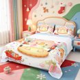thumbnail image 1 of Manfei Festive Animals King Sheets,Happy Christmas Bedding,4pcs,1 Flat Sheet,1 Fitted Sheet and 2 Pillowcases, 1 of 6