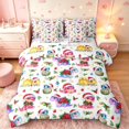 thumbnail image 1 of Manfei Festive Dinosaur Wildlife 7pcs Queen Bedding,Traditional Santa Hat Bedding Comforter Set Queen,Green White,Christmas Reversible, 1 of 6