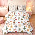 thumbnail image 1 of Manfei Festive Nutcracker 7-Piece Twin Bedding,Christmas Snowflake Bedding Comforter Set,White,Christmas Reversible, 1 of 6