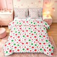 thumbnail image 1 of Manfei Festive Stars 7-Piece Twin Bedding,Christmas Polka Dot Bedding Comforter Set,Green White,Christmas Reversible, 1 of 6