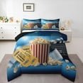 thumbnail image 1 of Manfei Filmstrip Home Bedding Comforter Set, Retro Cinema Movie Twin Comforter Sets, Teen Boy Girl Kid Reversible Bedding Set, Microfiber Bedroom Decor, 2-Piece, 1 of 8