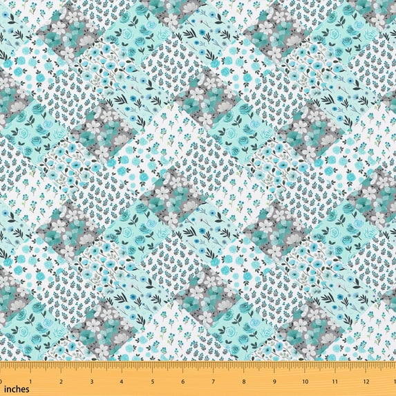 Manfei Flannel Fabric by the Yard 1 Yard, Classic Home Decor Fabric by the Yard