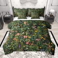 thumbnail image 1 of Manfei Floral Butterflies 7 Pieces Bedding Comforter Set for Female Girls,Spring Graden Full Bedding Set Lightweight,Flowers Blossoms Fitted Sheet Flat Sheet,Ultra Soft Home Decor, 1 of 8