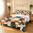 thumbnail image 1 of Manfei Floral Cat Bed Sheets, Daisy Pet Full Size Sheets, Multicolor, 4-Piece, 1 Flat Sheet, 1 Fitted Sheet and 2 Pillowcases, 1 of 6