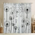 thumbnail image 1 of Manfei Floral Dandelion Blackout Curtains Set of 2 (52x84 Each) for Female Women Men,Rustic Cabin Window Curtains,Retro Vintage Curtains and Drapes,Luxury Bedroom Decor, 1 of 6