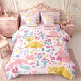 thumbnail image 1 of Manfei Floral Fox Queen Bedding 7pcs,Cartoon Animal Bedding Comforter Set Queen,Reversible, 1 of 6