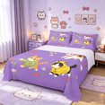 thumbnail image 1 of Manfei Floral Kitten Queen Sheets, Garden Cat Animal Queen Sheet Sets, Lavender Purple, 4 Pieces, 1 Flat Sheet, 1 Fitted Sheet and 2 Pillowcases, 1 of 6