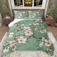 thumbnail image 1 of Manfei Floral Sakura Bedding Comforter Set 2pcs for Female Men,Japanese Style Twin Comforter Sets Microfiber,Cherry Blossoms Breathable Bedding Set,Ultra Soft Home Decor, 1 of 8