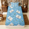 thumbnail image 1 of Manfei Flowers Books Twin Fitted Sheet 2 Pieces,Kawaii Daisy Bedding,1 Fitted Sheet and 1 Pillowcase, 1 of 4