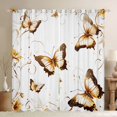 thumbnail image 1 of Manfei Flying Butterflies Boy Girl Curtains Pack of 2 (42x84 Each),Exotic Style Curtains Blackout,Dreamy Princess Bedroom Curtains,Super Cozy Room Decor, 1 of 6