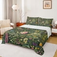 thumbnail image 1 of Manfei Flying Gradient Butterflies 3pcs Twin Sheet Sets for Girls Female Teens,Chic Flowers Twin Fitted Sheet,Spring Graden Breathable Flat Sheet,Luxury Bedroom Decor, 1 of 7