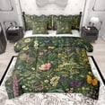 thumbnail image 1 of Manfei Flying Gradient Butterflies 7 Pieces Bedding Comforter Set for Girls Female Teens,Chic Flowers Full Bedding Set Lightweight,Spring Graden Fitted Sheet Flat Sheet,Luxury Bedroom Decor, 1 of 8
