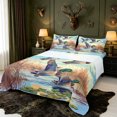 thumbnail image 1 of Manfei Flying Mallard Duck Bed Sheets,Farmhouse Bird Full Size Sheets,4 Pieces,1 Flat Sheet,1 Fitted Sheet and 2 Pillowcases, 1 of 6
