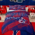thumbnail image 1 of Manfei Football Game Lovers Queen Comforter Set,Rugby Gaming Bedding Sets,Red Deepblue Graffiti Bedding Comforter Set For Kids,Super Cozy Room Decor Reversible,3 Pieces, 1 of 8