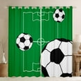 thumbnail image 1 of Manfei Football Soccer Black Out Curtains for Teens Boys Girls,Ball Gamer Curtains Pack of 2 (42x63 Each),Sport Theme Bedroom Curtains,Breathable Home Decor, 1 of 6