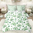 thumbnail image 1 of Manfei Four Leaf Clover 7-Piece Twin Bedding Sets,Abstract bohemian Rainbow Bedding Comforter Set,St.Patrick Day Sheet Sets For Kids,Luxury Bedroom Decor Reversible, 1 of 8