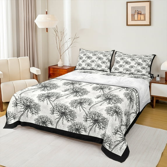 Manfei French Floral Flower Bed Sheets for Kid, Vintage Elegant King Sheets, Rustic Farmhouse Sheet Set, Microfiber Bedroom Decor, 4 Pieces