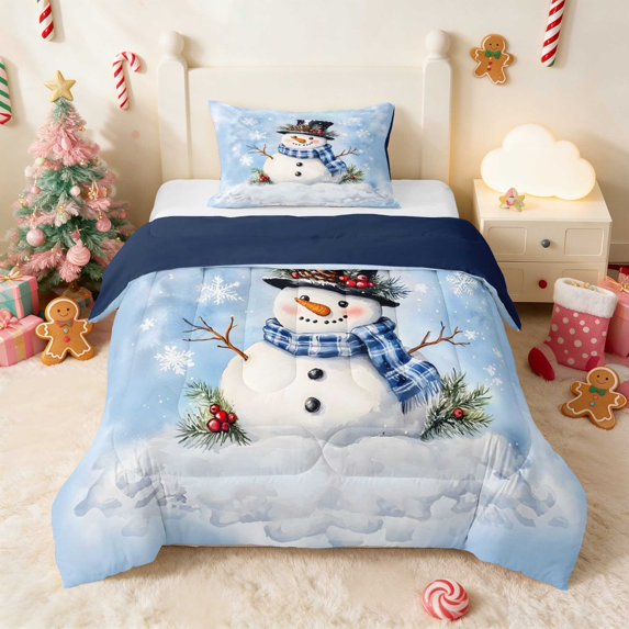Manfei Frosty Comforter Set Twin, Pink, 2 Piece