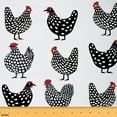 thumbnail image 1 of Manfei Funny Rooster Sewing & Crafting Fabric (3 Yards), Farm Animal Home Decor Fabric by the Yard, Cartoon Chicken DIY Fabric, 1 of 6