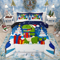 thumbnail image 1 of Manfei Funny Xmas Dinosaur Bedding Comforter Set 2pcs, Kids Merry Christmas Twin Comforter Sets, Kawaii Animal Bedding Set, Luxury Bedroom Decor, 1 of 8