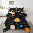 thumbnail image 1 of Manfei Galaxy Planet Bedding Comforter Set,Constellation Pattern Twin Comforter Sets,Modern Aesthetic Art Bedding Set For Kids,Breathable Home Decor Reversible,2-Piece, 1 of 7