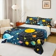 thumbnail image 1 of Manfei Galaxy Planet Twin Sheet Sets,Solar System Twin Fitted Sheet,Outer Space Theme Flat Sheet For Boys Kids,Ultra Soft Home Decor,3-Piece, 1 of 7