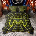 thumbnail image 1 of Manfei Game 7-Piece Bedding Comforter Set,Blue Gamepad Controller King Bedding Sets,Yellow Black Bed Sheets For Boy,Microfiber Room Decor Reversible, 1 of 9