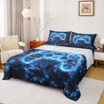 thumbnail image 1 of Manfei Game Bed Sheets,Gamepad Controller King Sheets,Blue Black Sheet Set For Boy,Microfiber Room Decor,4-Piece, 1 of 7