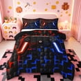 thumbnail image 1 of Manfei Gamer Gaming Bedding Comforter Set,Vindoe Game Twin Comforter Sets,Red Blue Geometric Bedding Set For Kid Boy,Lightweight Room Decorative Reversible,2pcs, 1 of 8