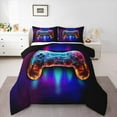 thumbnail image 1 of Manfei Gamer Gaming Full Size Comforter Sets,Modern Video Game Bedding Comforter Set,Retro Cartoon Gamepad Bedding Sets For Kid Boy,Lightweight Room Decorative Reversible,3pcs, 1 of 8