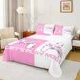 thumbnail image 1 of Manfei Gamer Gaming Full Size Sheets,Modern Video Game Bed Sheets,Pink Cute Gamepad Sheet Sets For Kid Boy,Lightweight Room Decorative,4pcs, 1 of 7