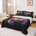 thumbnail image 1 of Manfei Gamer Gaming Queen Sheet Sets,Modern Video Game Flat Sheet,Galaxy Starry Night Queen Fitted Sheet For Kid Boy,Lightweight Room Decorative,4pcs, 1 of 7