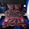 thumbnail image 1 of Manfei Gaming 7 Pieces Bedding Comforter Set,Teen Video Game Full Bedding Set,Pink Gamepad Fitted Sheet Flat Sheet For Boys Girls,Super Cozy Bedroom Decoration Reversible, 1 of 8