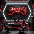 thumbnail image 1 of Manfei Gaming Gamer Canvas Wall Art for Living Room, Gradient Futuristic Cubes Wall Hanging Decor for Bedroom, Neon Gradient Gamepad Wall Decor for Bathroom, Luxury Living Room Decorative, 1 of 6