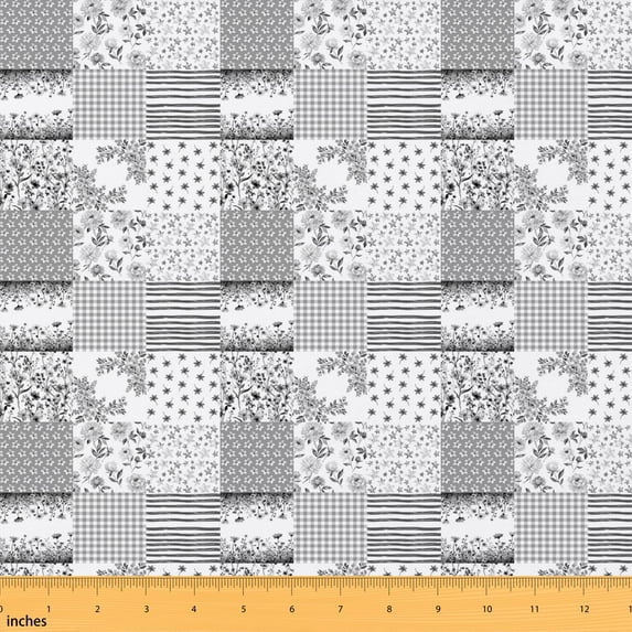 Manfei Garden Fabric by the Yard 10 Yards, Vintage Floral Home Decor Fabric by the Yard