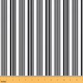 thumbnail image 1 of Manfei Geometric Lines Fabric by the Yard 1 Yard, Aesthetic Stripes Home Decor Fabric by the Yard, Black White, 1 of 6