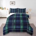 thumbnail image 1 of Manfei Geometric Plaid 2pcs Bedding Comforter Set for Teens Female Men,Retro Grid Twin Comforter Sets,Vintage Buffalo Breathable Bedding Set,Ultra Soft Home Decor,Reversible, 1 of 8